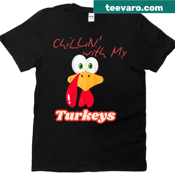 Turkey face with leopard glasses graphic for Thanksgiving t-shirt