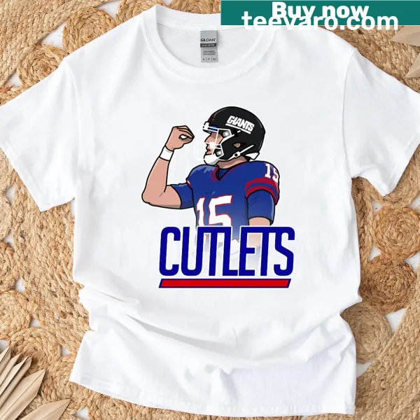 Illustration of delicious cutlets on t-shirt