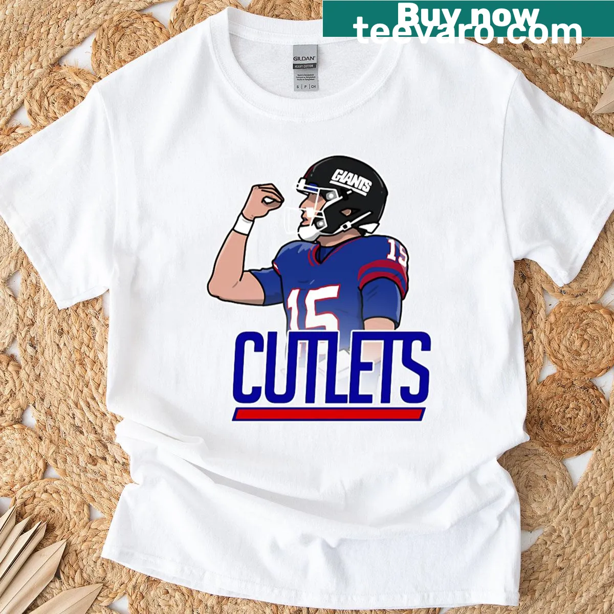 Illustration of delicious cutlets on t-shirt — on a men's t-shirt