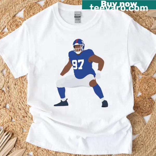 T-shirt featuring the name Dexter Lawrence, dedicated to his fanbase