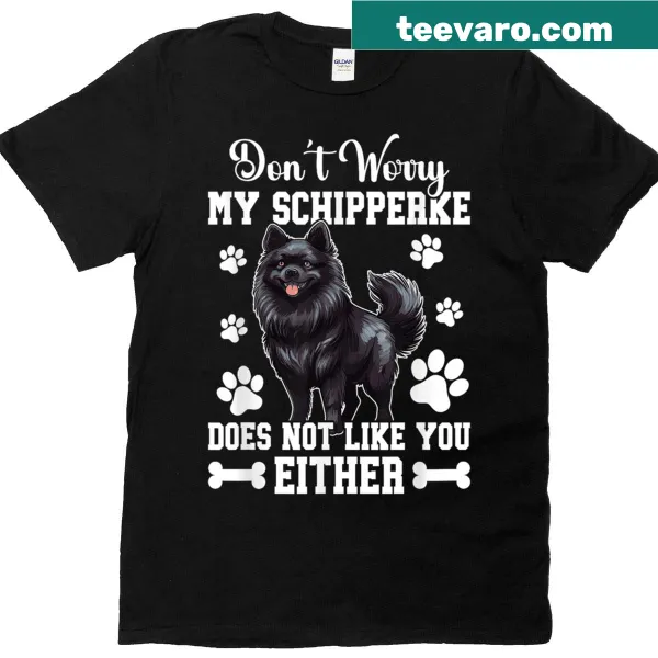 Humorous Schipperke dog-themed T-shirt