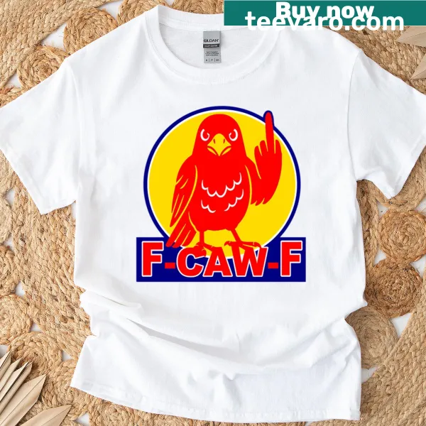 Funny F Caw F Crow raven t-shirt with bold text