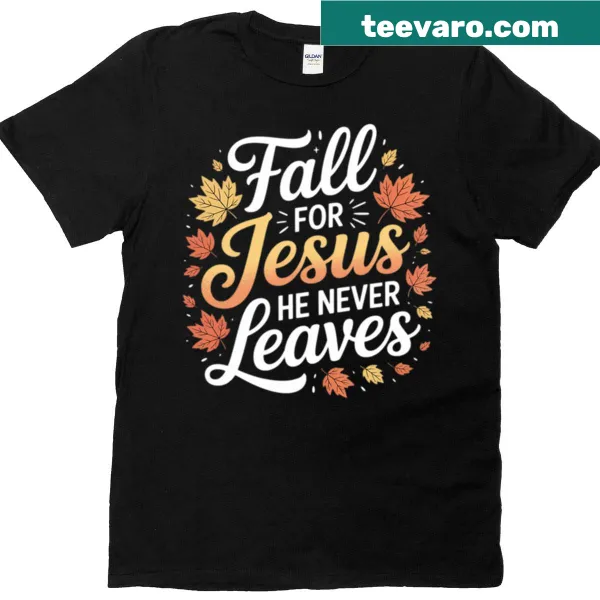 Inspirational autumn faith t-shirt for women