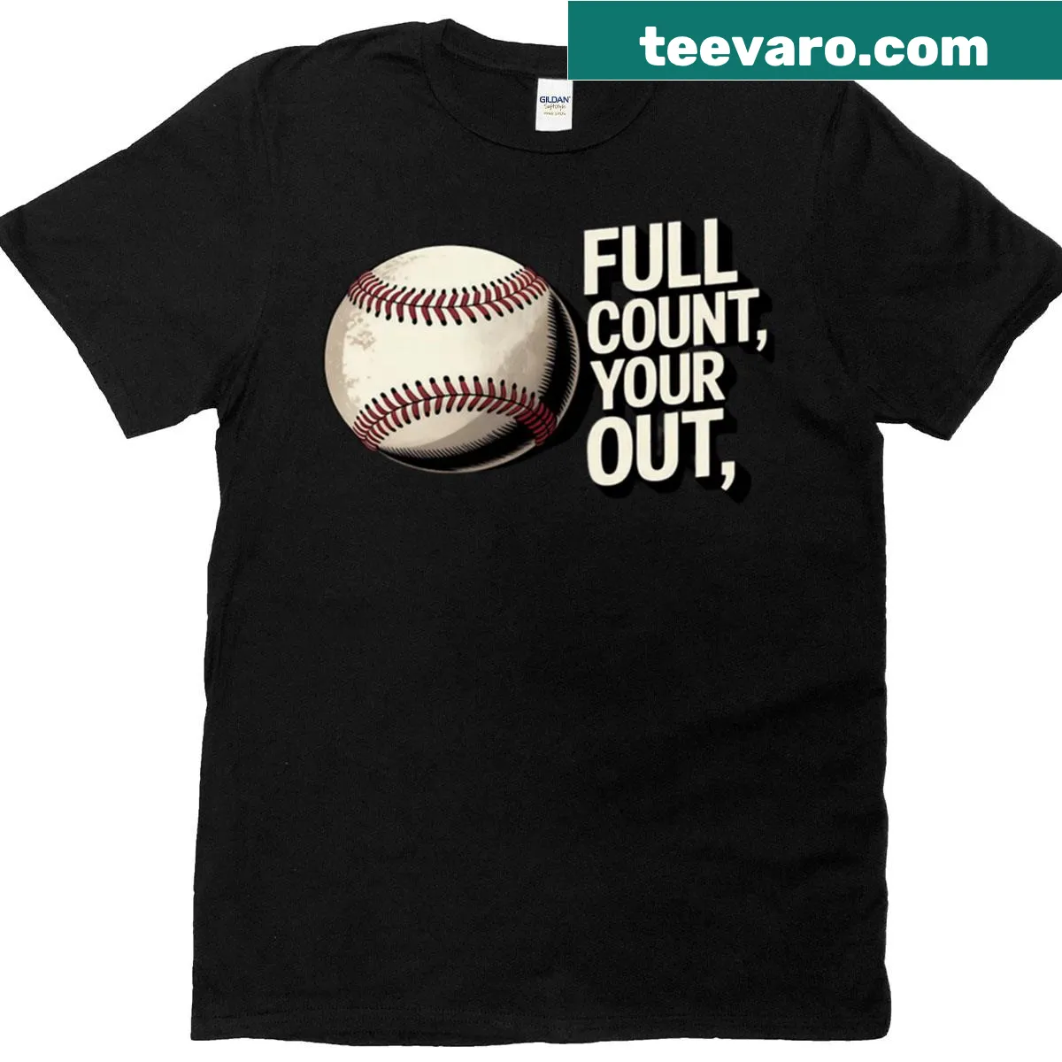 Baseball-themed t-shirt with motivational pitcher's quote — on a men's t-shirt