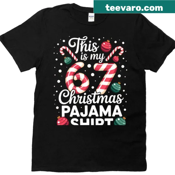 Funny Christmas Pajamas t-shirt featuring a meme-inspired design