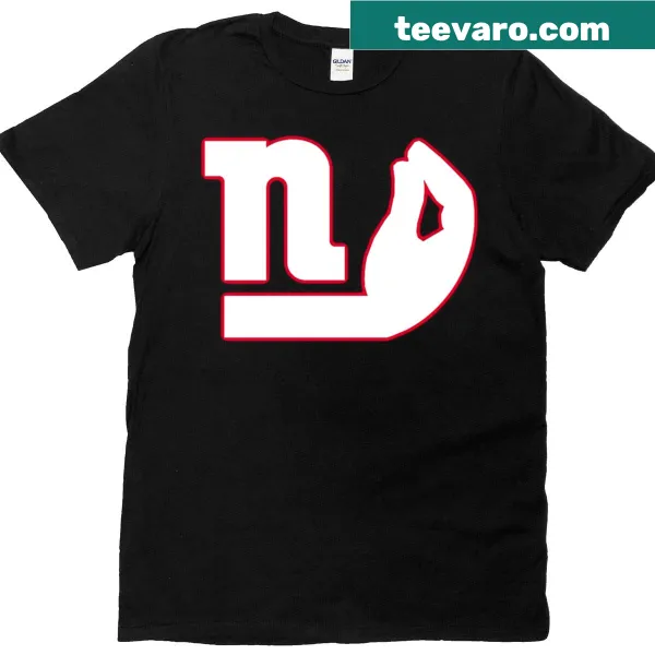 T-shirt featuring humorous hand gestures inspired by New York culture