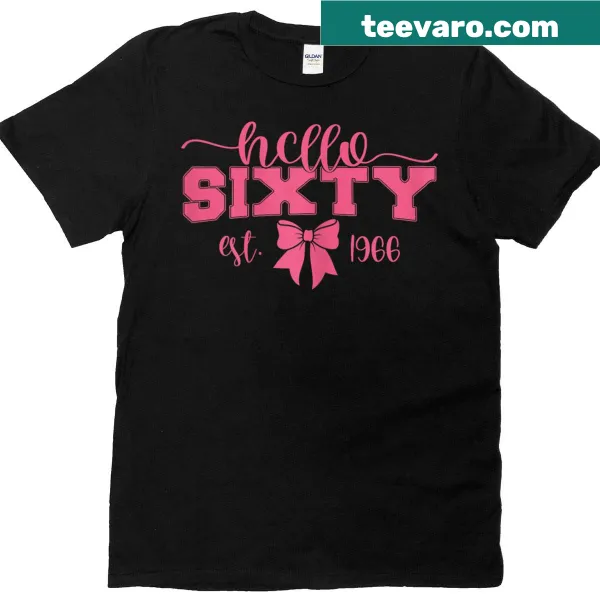 Elegant birthday t-shirt with bow and vintage typography
