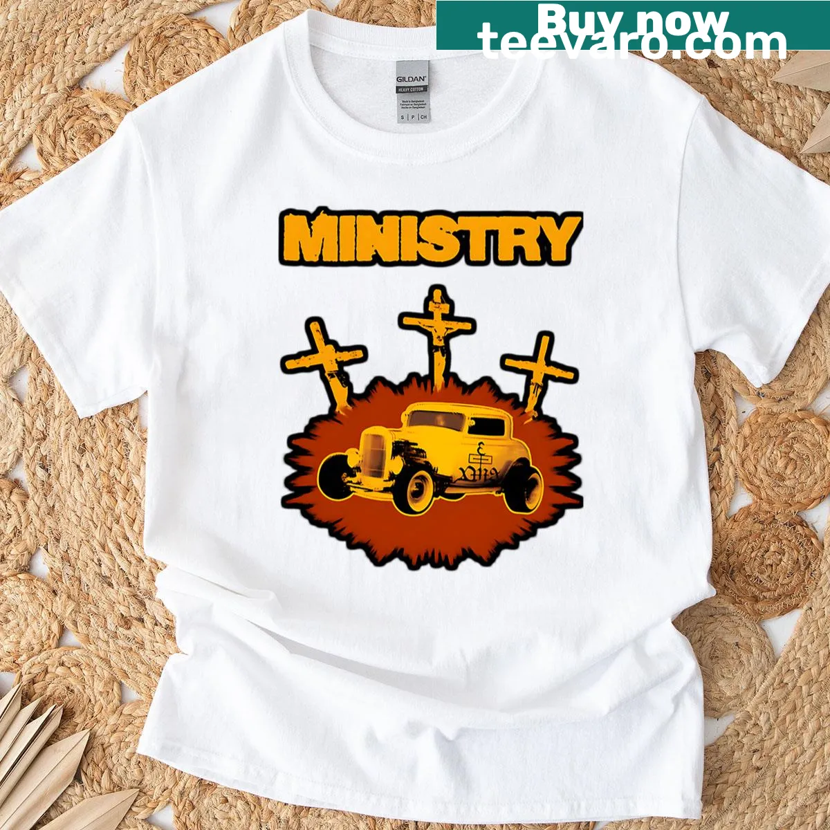 Retro design celebrating music and community for band fans — on a men's t-shirt