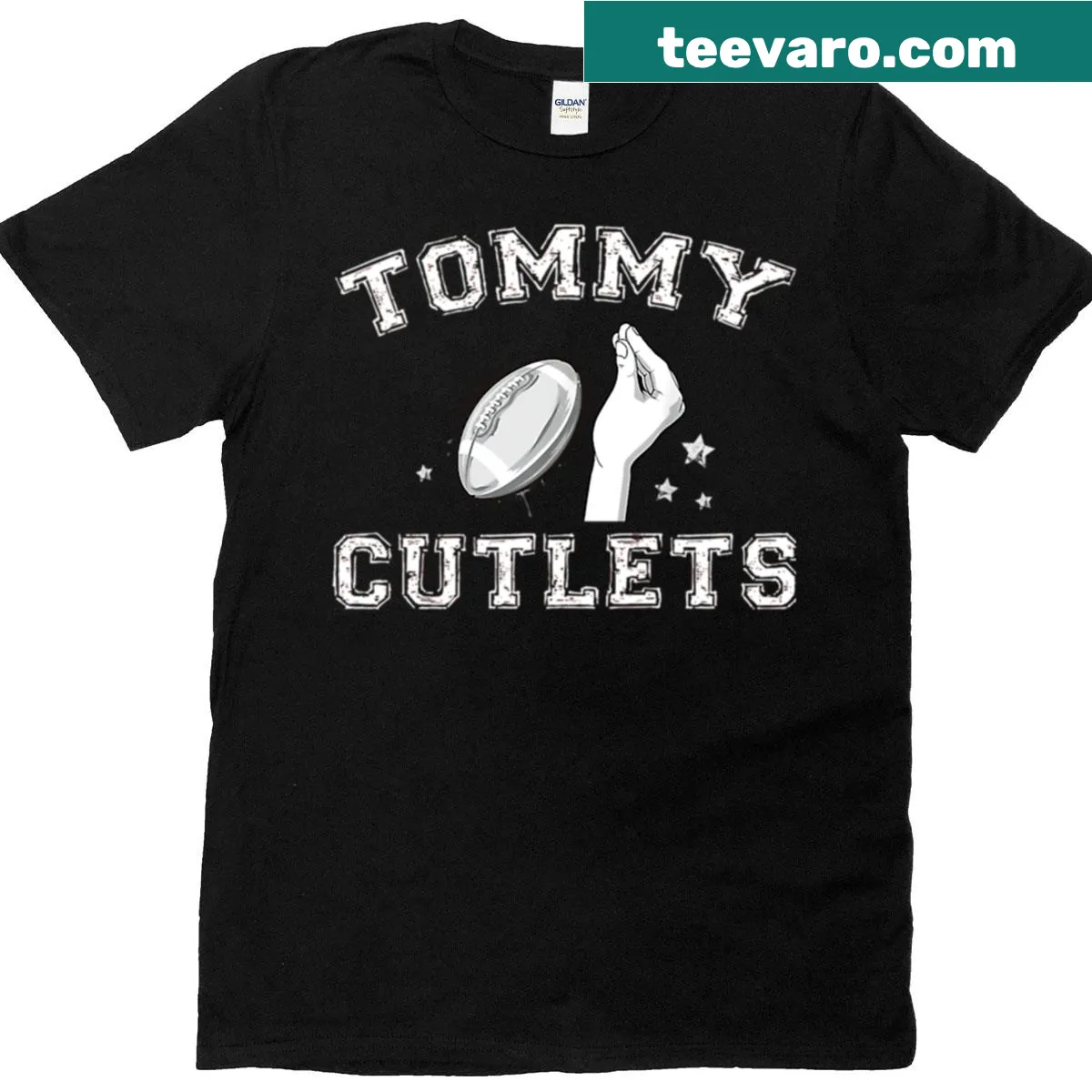 Text graphic t-shirt celebrating Italian American football — on a men's t-shirt
