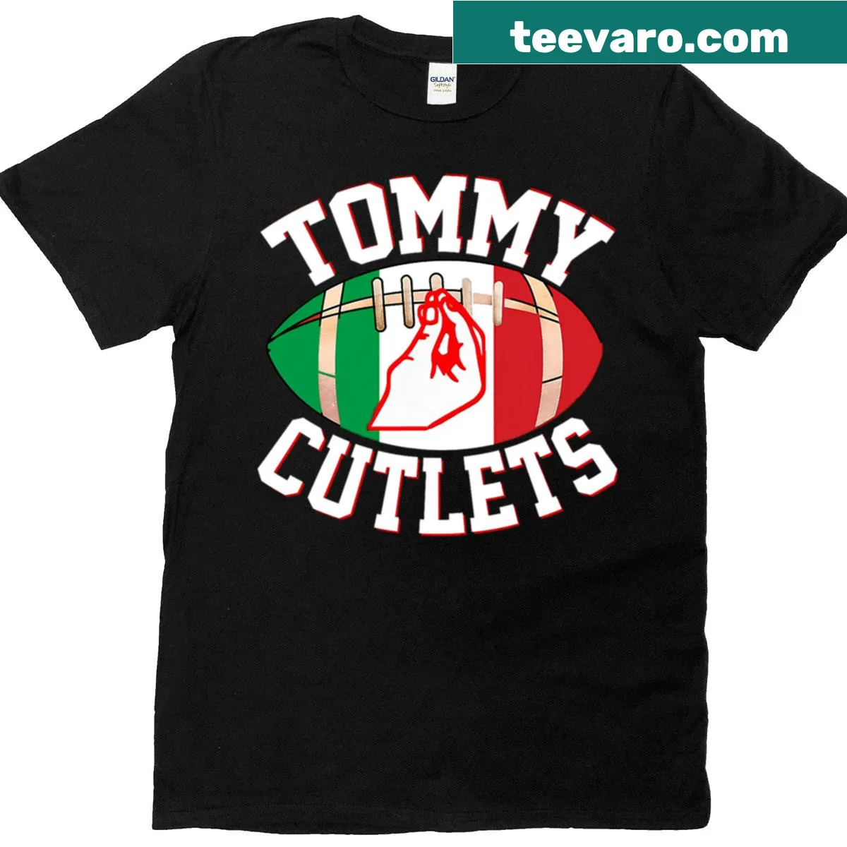 Vintage quarterback graphic on a classic sports-themed t-shirt — on a men's t-shirt