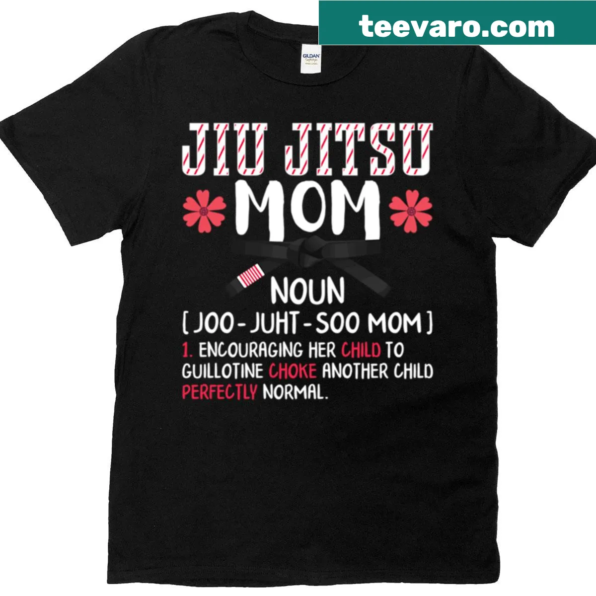 Funny Jiu Jitsu mom definition typography on a t-shirt — on a men's t-shirt
