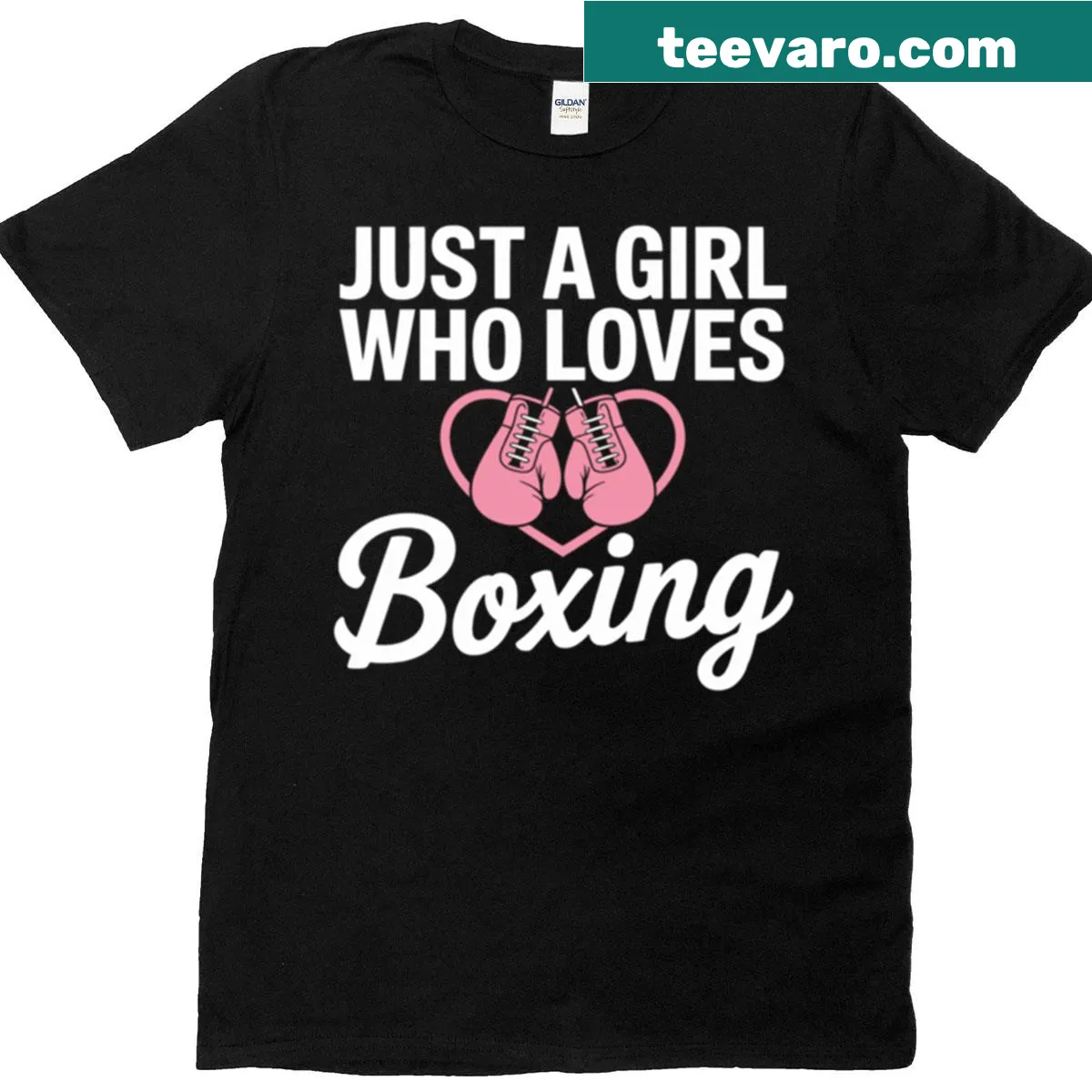 Funny t-shirt for girls featuring boxing-themed text — on a men's t-shirt