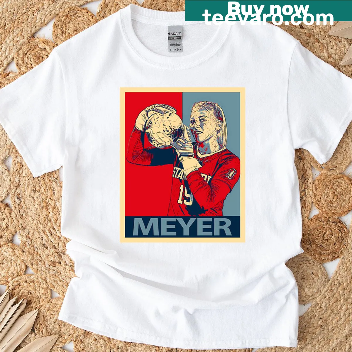 Katie Meyer graphic T-shirt for women in sports — on a men's t-shirt