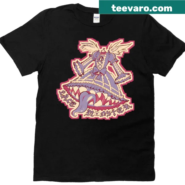 Cartoon Lace Monster graphic on a fun kids' T-shirt