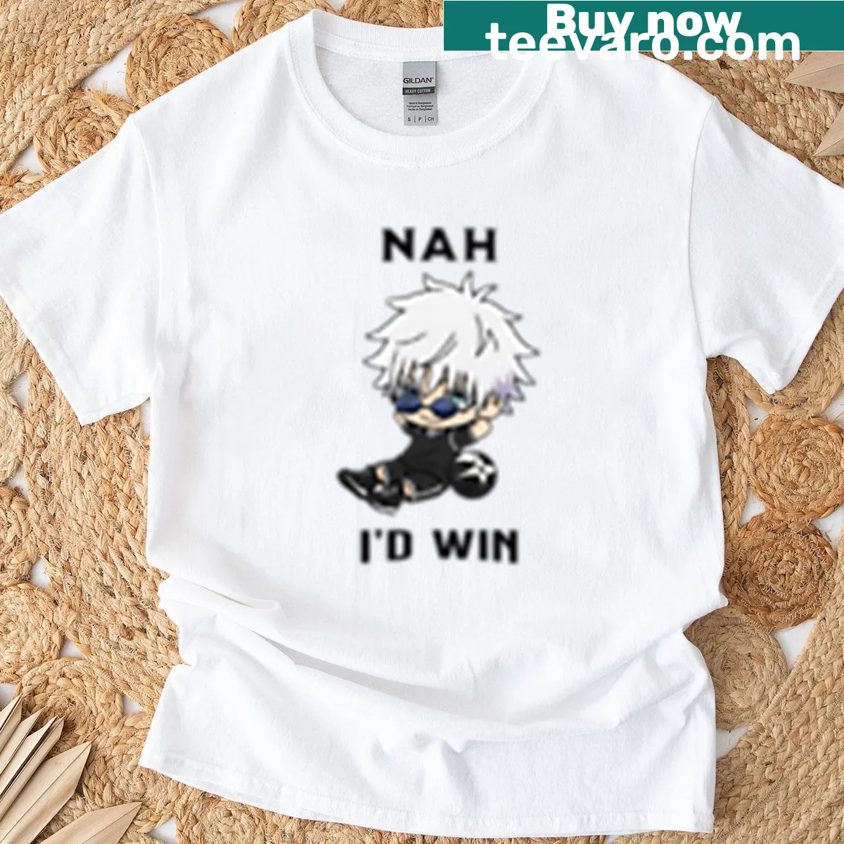 Chibi basketball anime design T-shirt — on a men's t-shirt