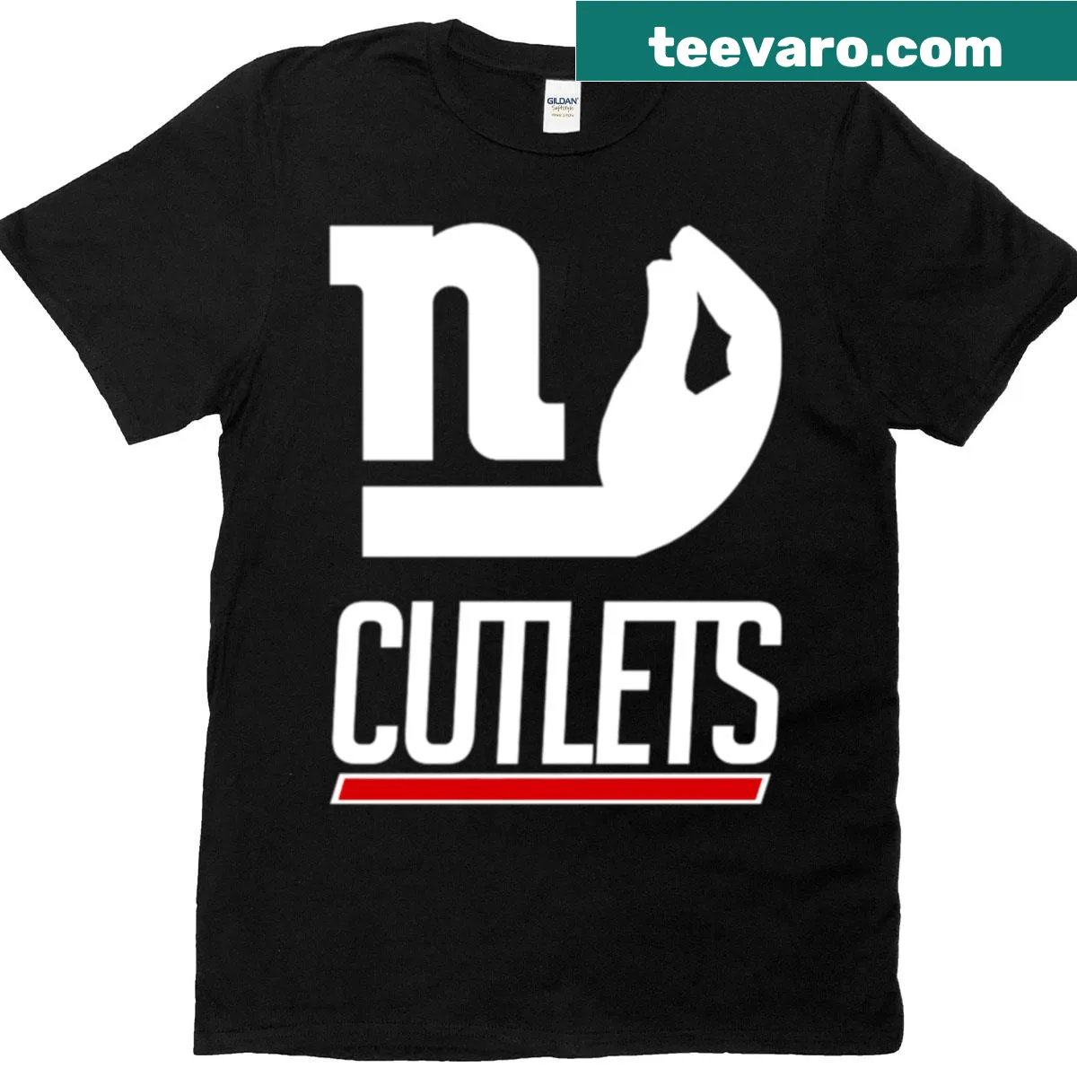 New York cutlet illustration graphic on a T-shirt — on a men's t-shirt