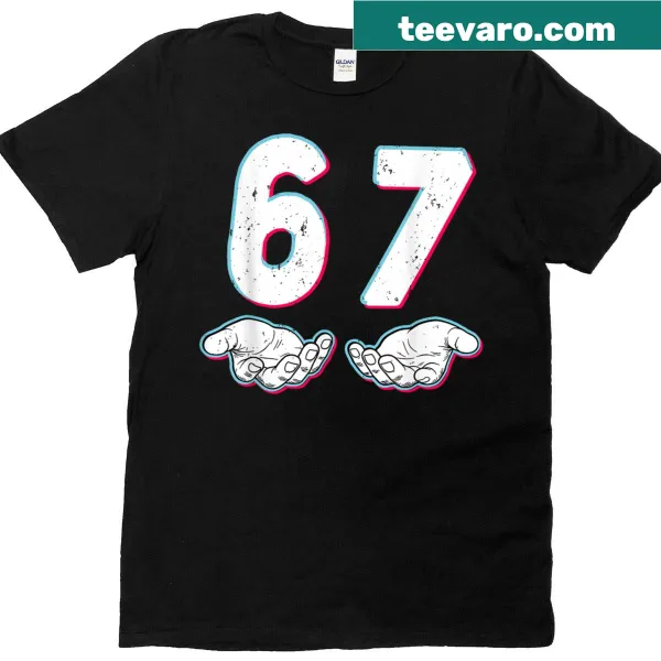 Funny Number 67 meme Halloween costume t-shirt