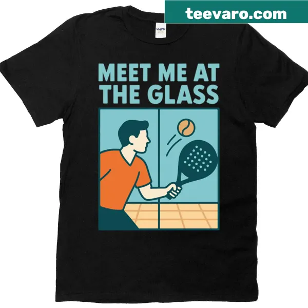 Padel Player t-shirt with playful tennis graphic and text