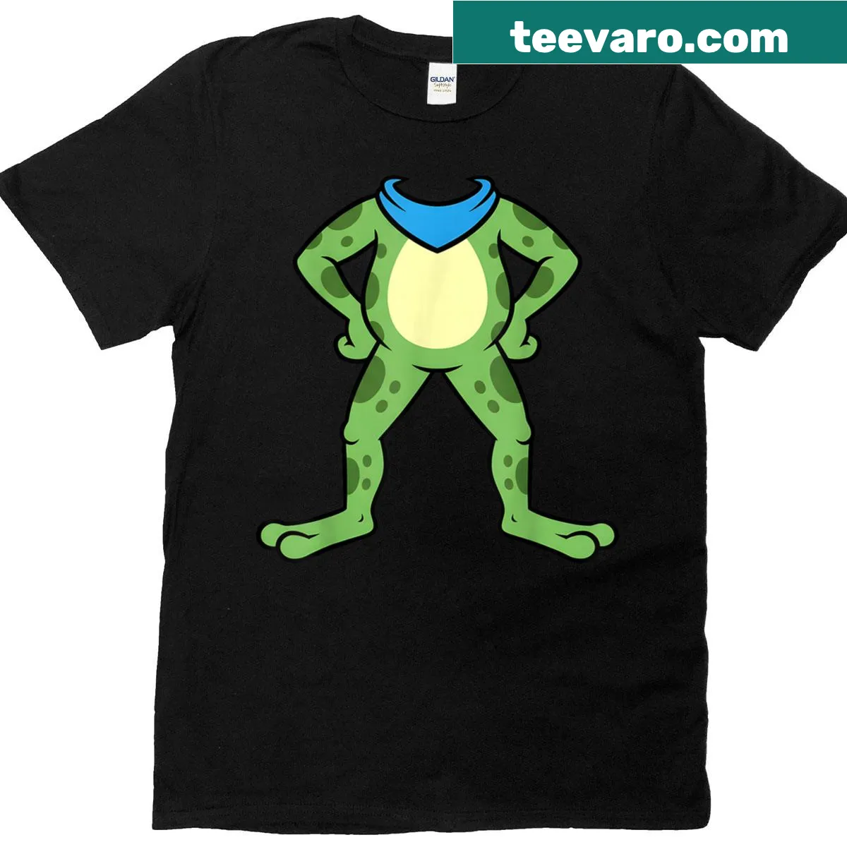 Cartoon frog costume meme design on T-shirt, suitable for all — on a men's t-shirt
