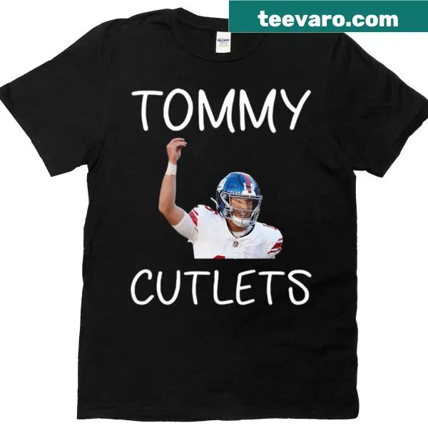 Humorous t-shirt combining football quarterback and Italian cutlets