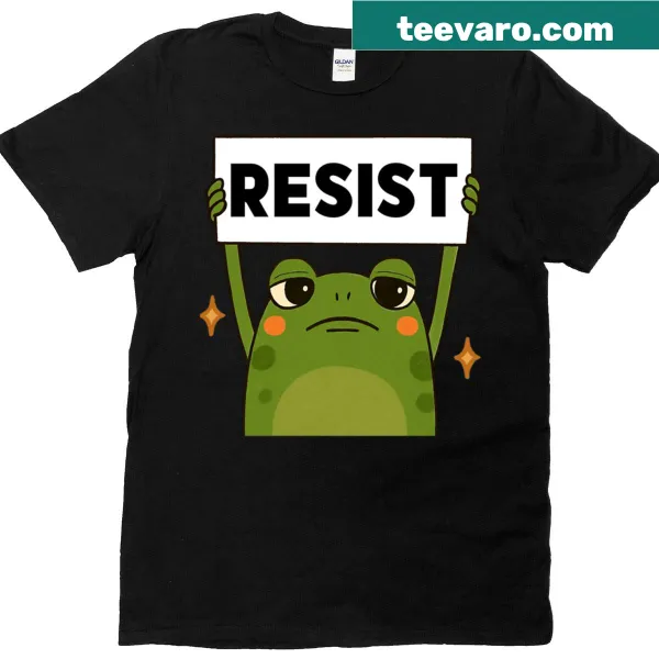 Vintage activist t-shirt featuring a frog graphic and anti-fascism message