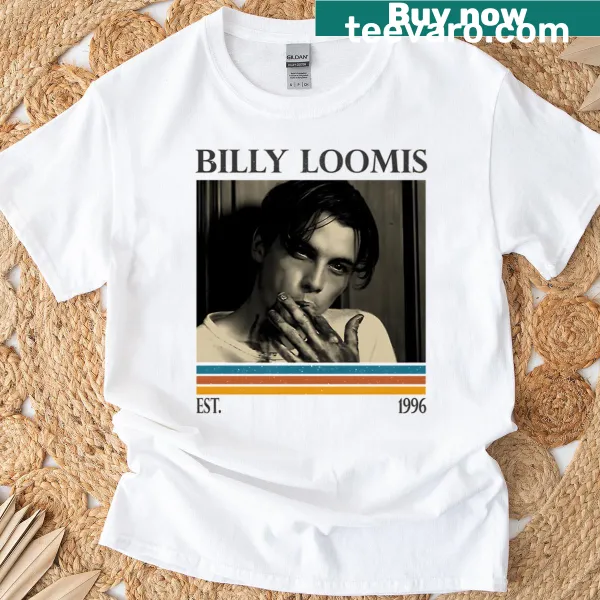 Retro graphic T-shirt featuring Billy Loomis from horror films