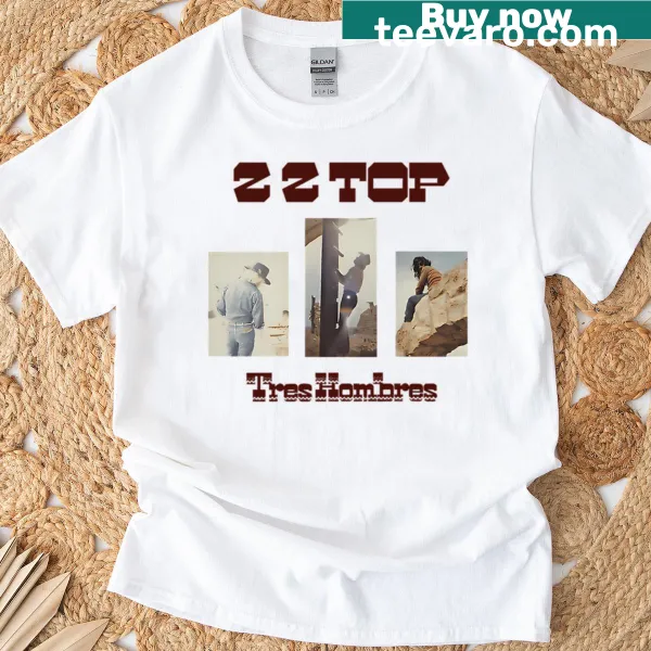 Minimalistic T-shirt for the 2024 tour of a rock band with the phrase Sharp Dressed Simple Man.