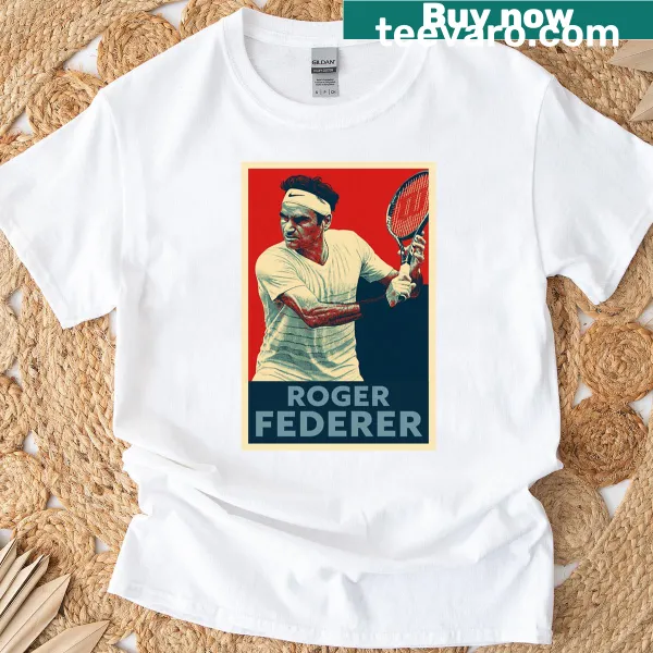 T-shirt featuring Roger Federer graphic design