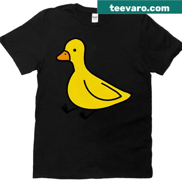 Cute t-shirt featuring an illustration of a sitting duckling