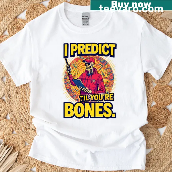 Funny T-shirt with a skeleton coach and humorous sports quote.