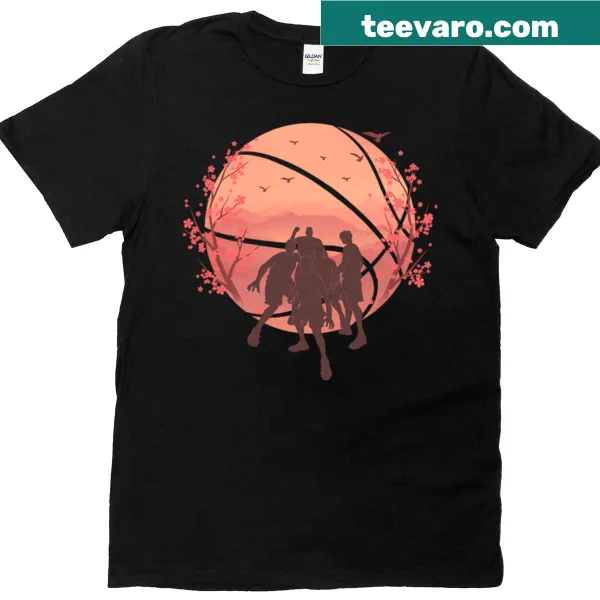 Basketball-themed t-shirt with slam dunk text