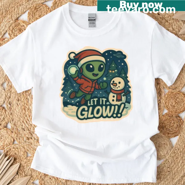 Cartoon design of Milo in a snowball fight on a T-shirt