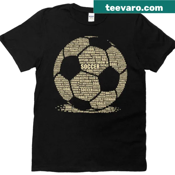 Vintage-style T-shirt featuring a retro soccer ball graphic.