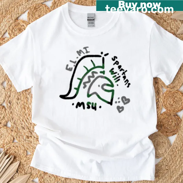 Michigan State Spartans t-shirt featuring bold team spirit text