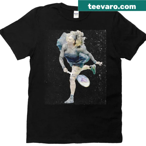 Limited edition tennis legend action portrait t-shirt