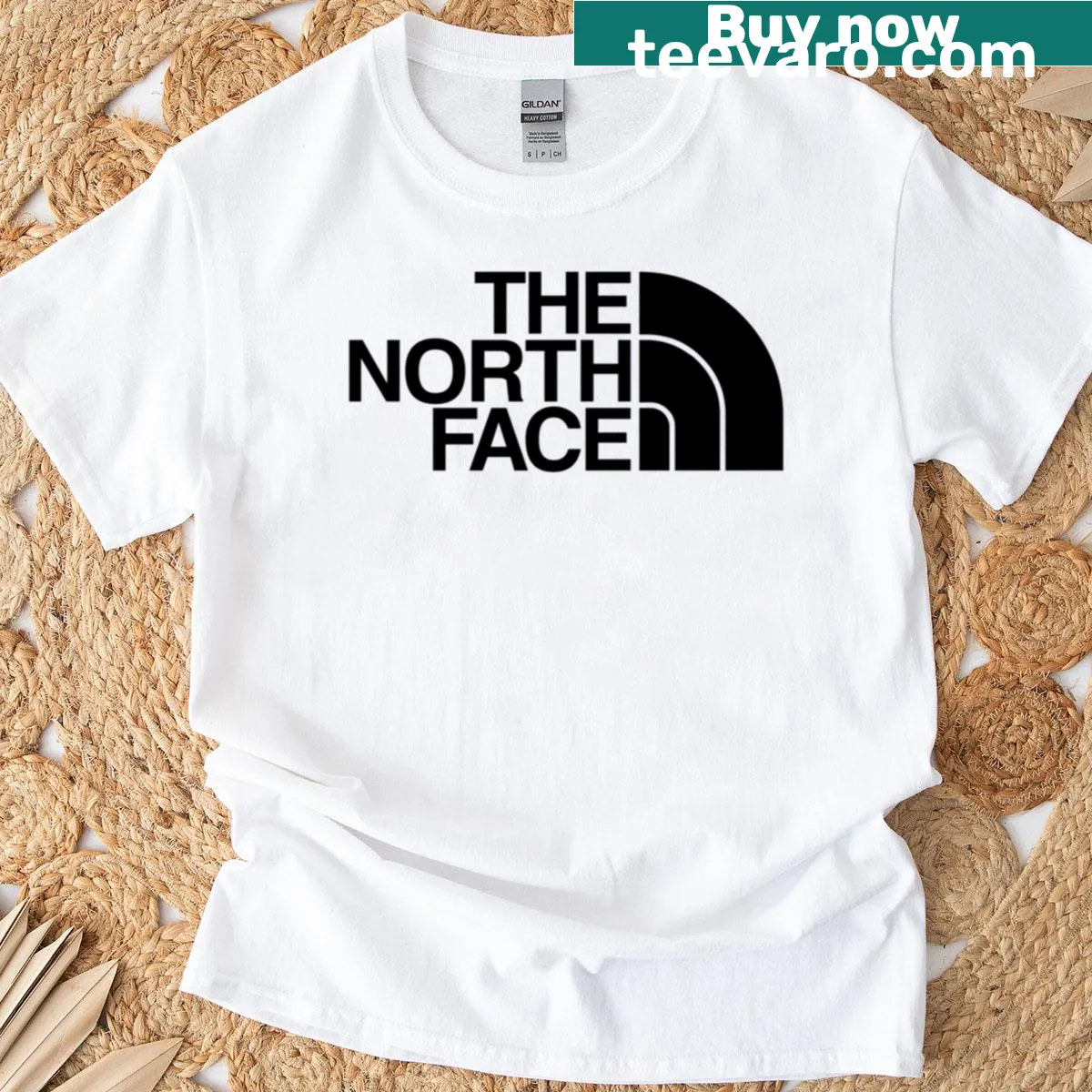 Minimalist T-shirt featuring abstract black line design — on a men's t-shirt