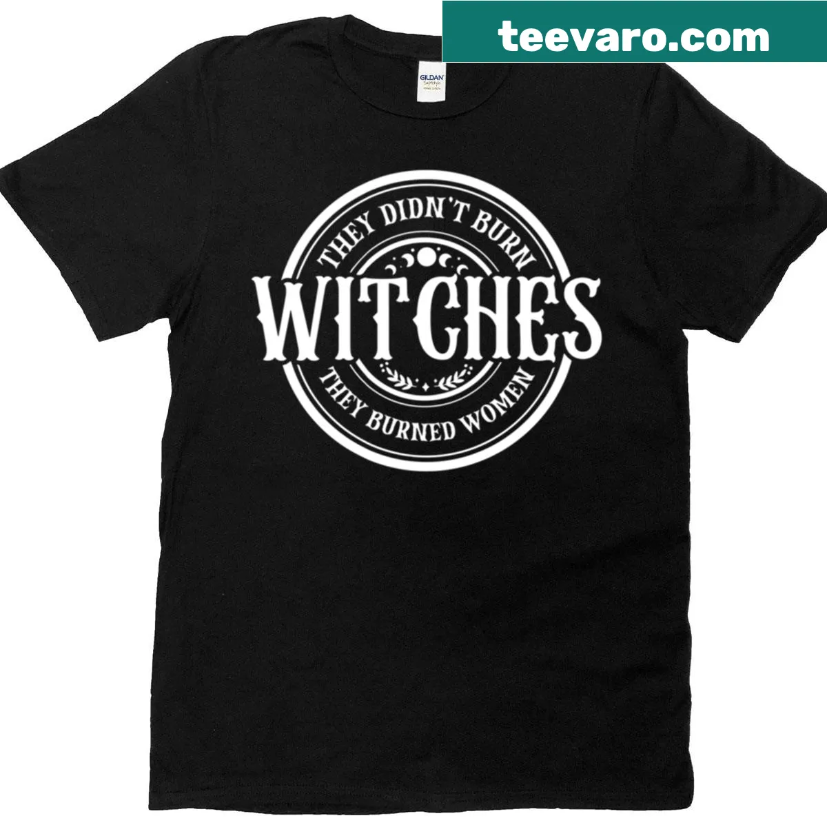 Statement tee with the phrase about historical misogyny — on a men's t-shirt