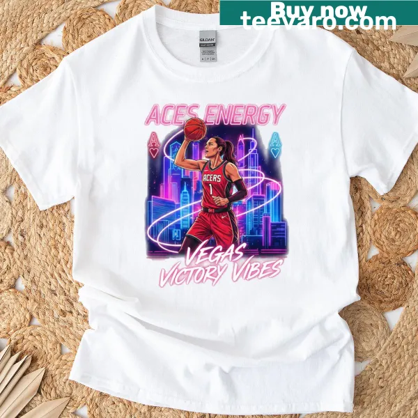 Illustration of basketball energy and hoop dreams on a T-shirt