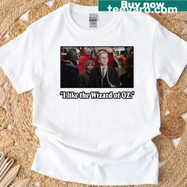 Illustrated T-shirt featuring characters from Wizard Of Oz for kids