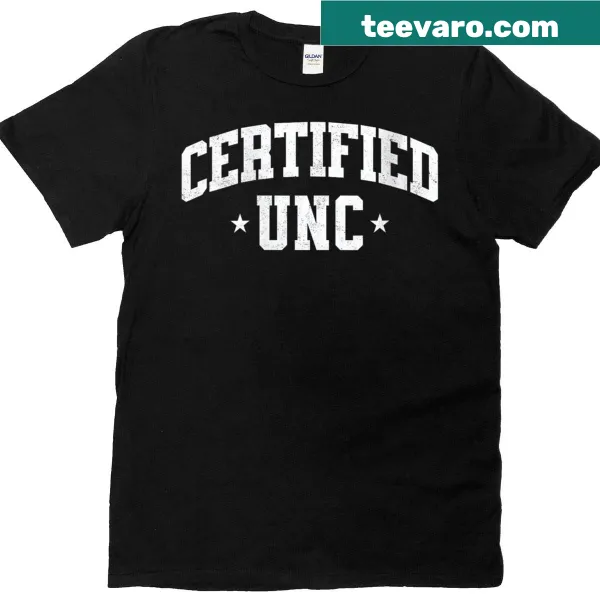 Womens Certified Unc T-shirt with professional graphic