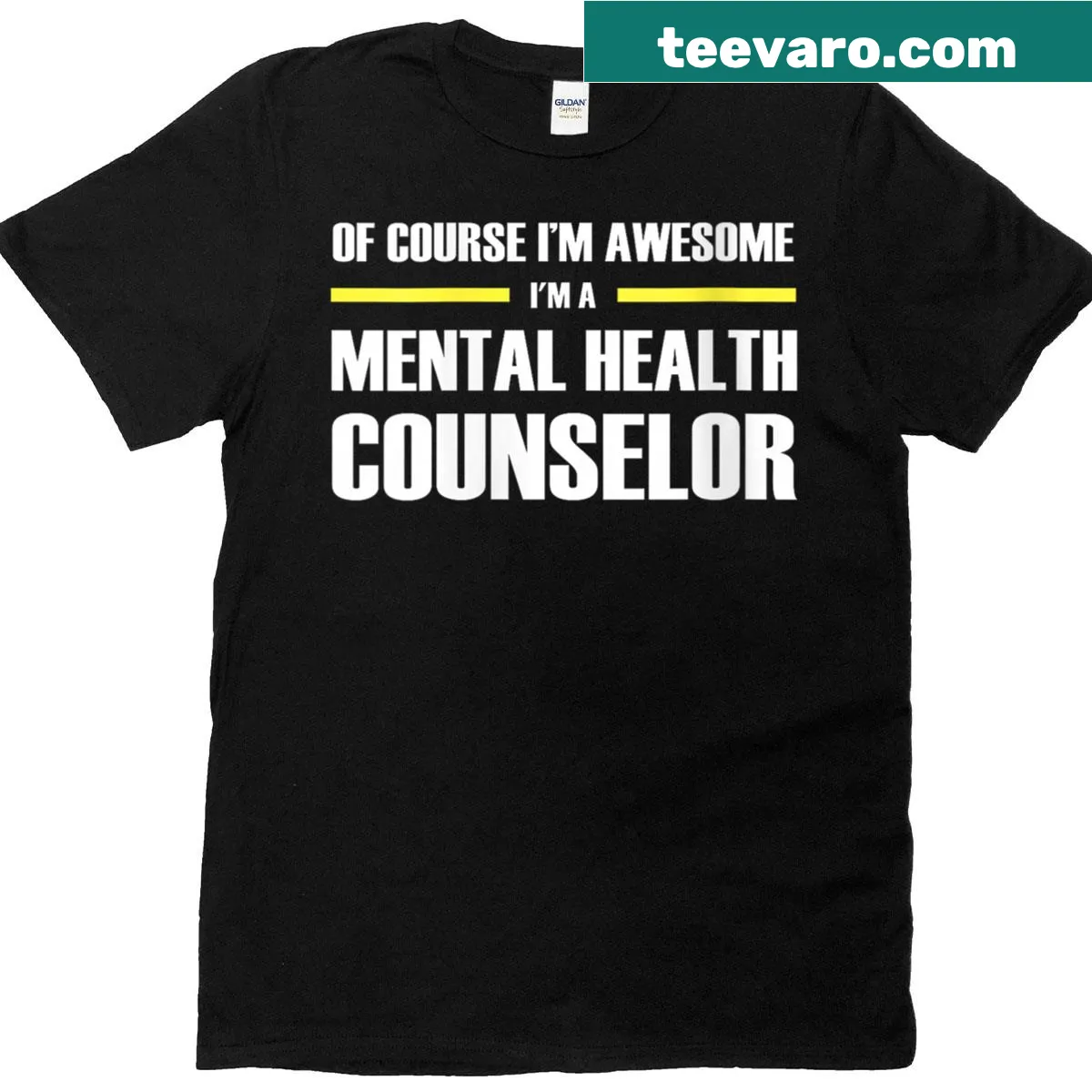 Mental Health Counselor T-shirt with empowering text — on a men's t-shirt