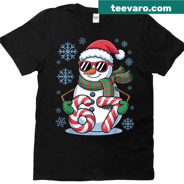 Funny Christmas snowman t-shirt with meme-inspired design