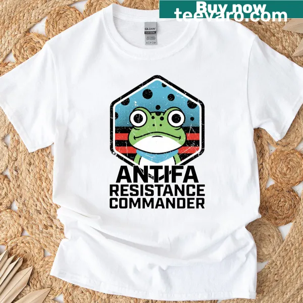 Frog emblem design on a T-shirt representing protest culture