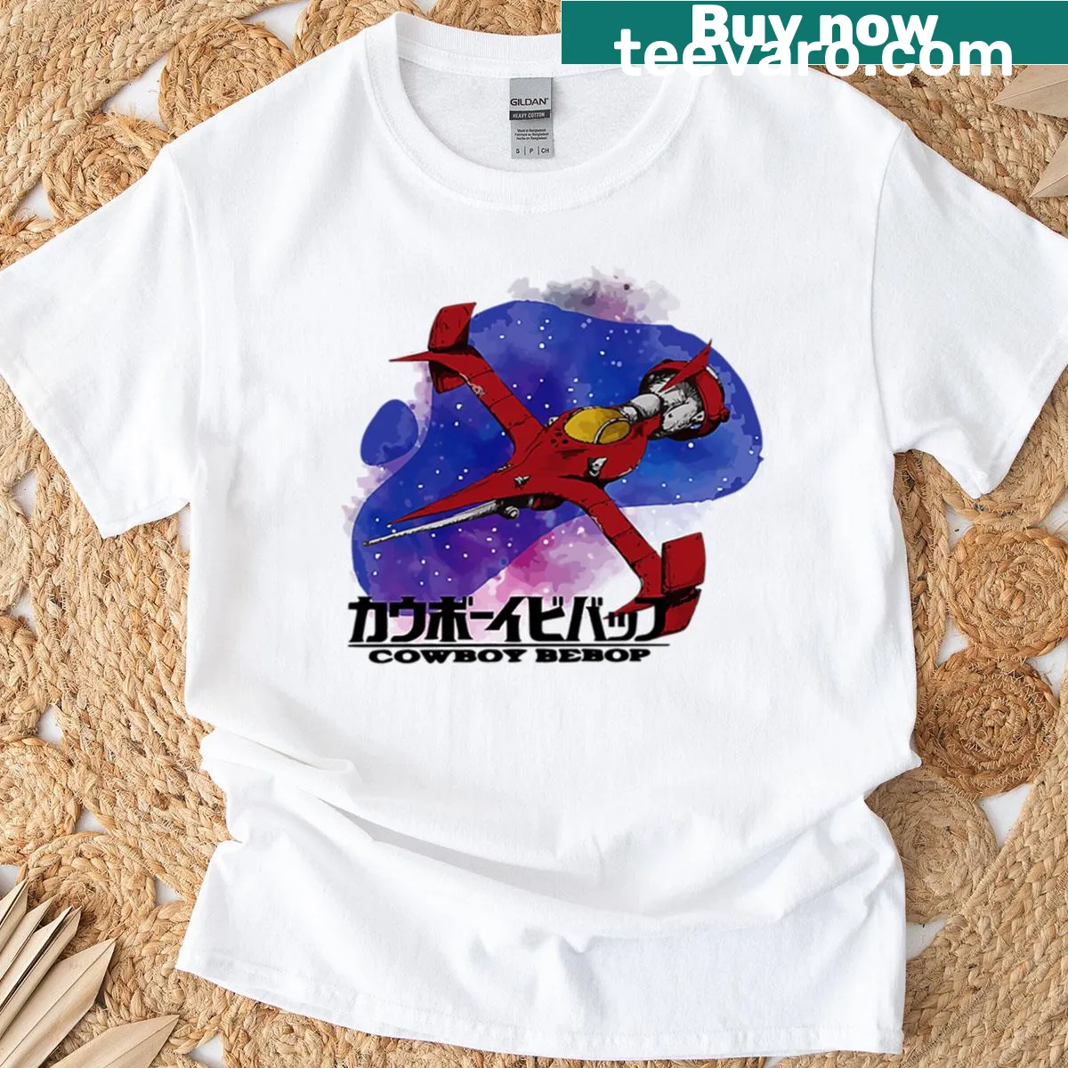 Bebop Crew character graphic on a casual T-shirt — on a men's t-shirt