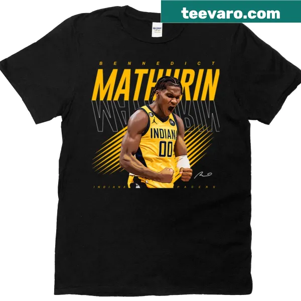 Bennedict Mathurin t-shirt celebrating the basketball player