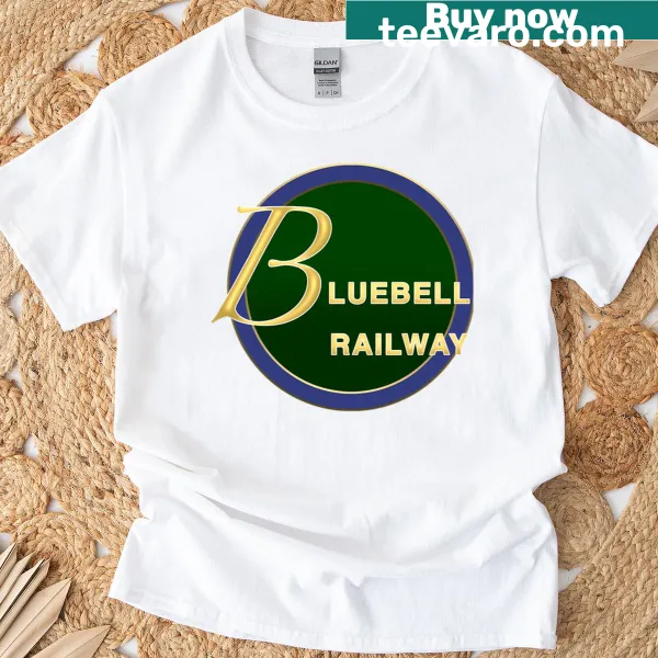 Cartoon train on Bluebell Railway T-shirt design