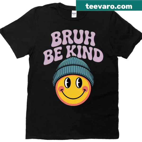 Bold 'Be Kind' graphic on T-shirt promoting kindness and unity