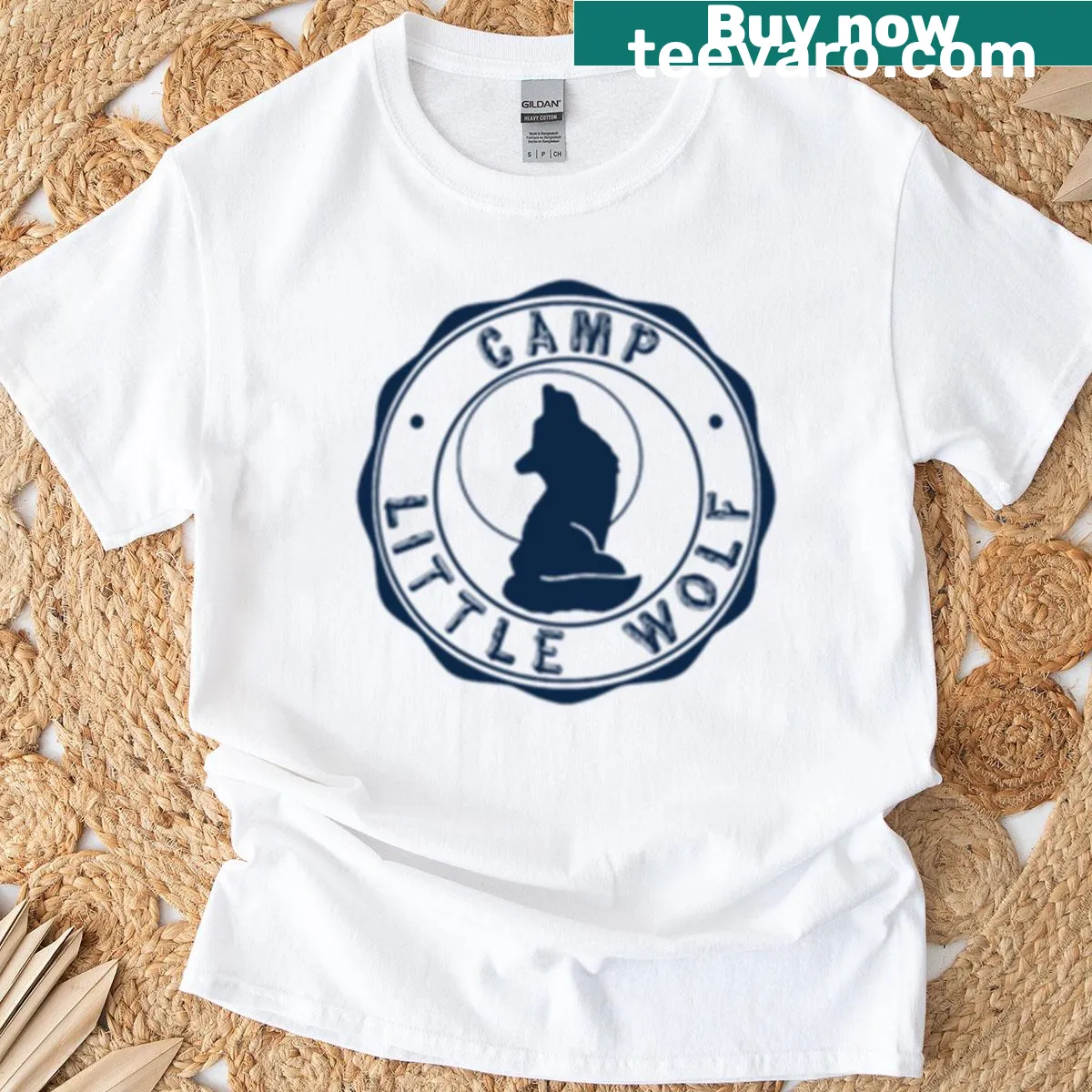 Oversized t-shirt inspired by Camp Little Wolf from Little Darlings — on a men's t-shirt