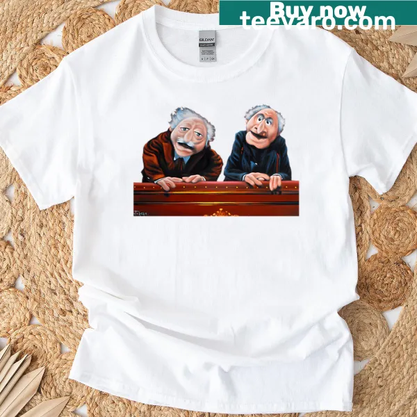 Vintage cartoon comedy design featuring puppets illustrated on a t-shirt