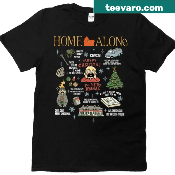 Oversized t-shirt featuring Christmas movie quotes
